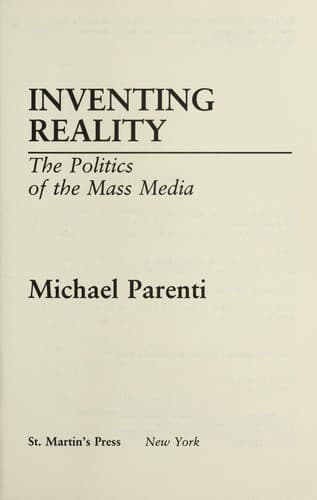 Cover of Inventing reality : the politics of the mass media