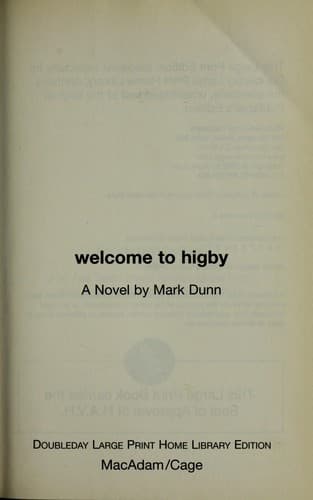 Cover of Welcome to Higby