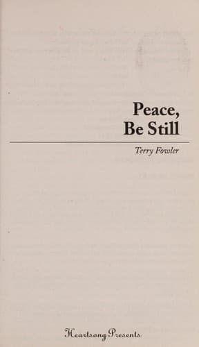 Cover of Peace be still