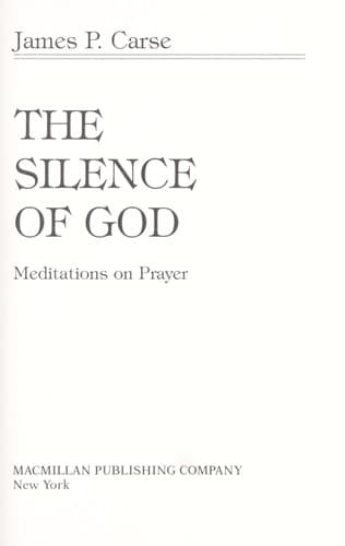 Cover of The Silence of God