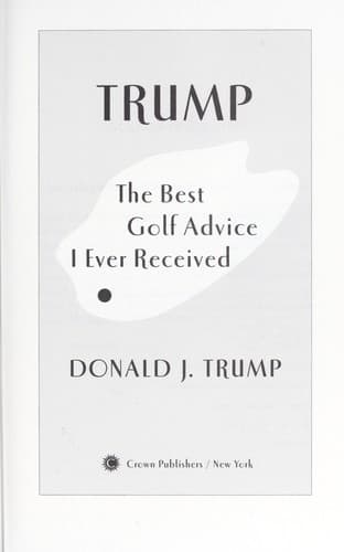 Cover of The best golf advice I ever received