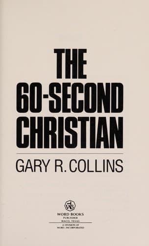 Cover of The 60-second Christian