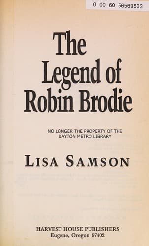 Cover of The legend of Robin Brodie