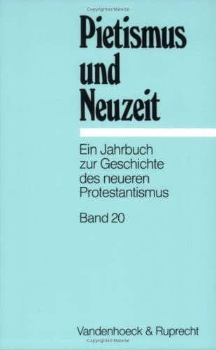 Cover of Pietismus und Neuzeit Band 20 - 1994