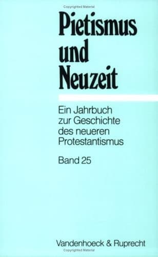 Cover of Pietismus und Neuzeit Band 25 - 1999