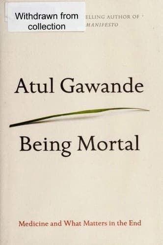 Cover of Being Mortal