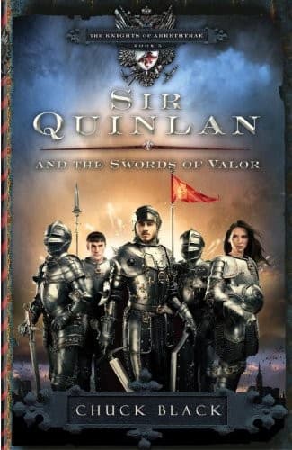 Cover of Sir Quinlan and the Swords of Valor (The Knights of Arrethtrae Book 5)