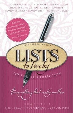 Cover of Lists to Live By: The Fourth Collection