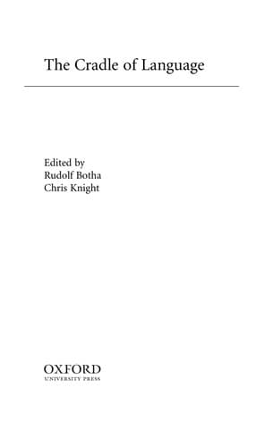 Cover of Cradle of Language