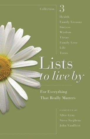 Cover of Lists to Live By: The Third Collection
