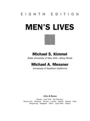 Cover of Men's lives