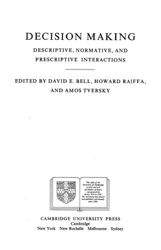 Cover of Decision Making