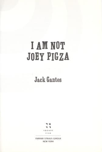Cover of I am not Joey Pigza
