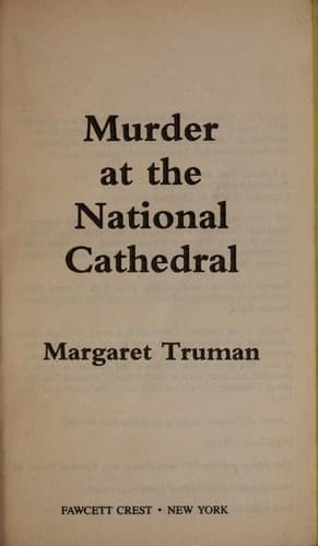 Cover of Murder at the National Cathedral