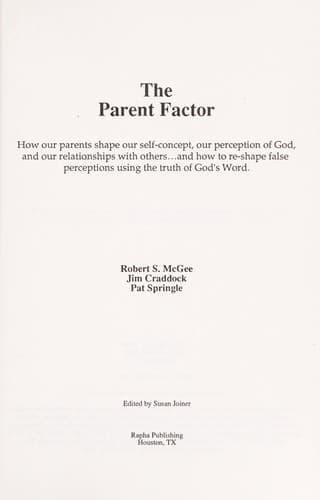 Cover of THE PARENT FACTOR