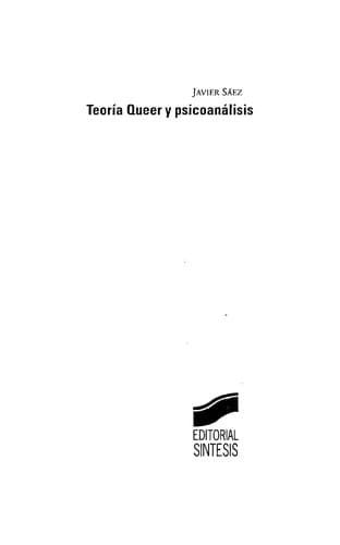 Cover of Teoría Queer y psicoanálisis