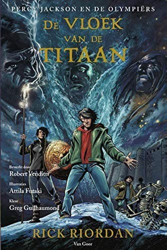 Cover of De vloek van de Titaan (Percy Jackson en de Olympiërs (3)) (Dutch Edition)