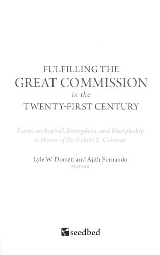 Cover of Fulfilling the Great Commission in the twenty-first century