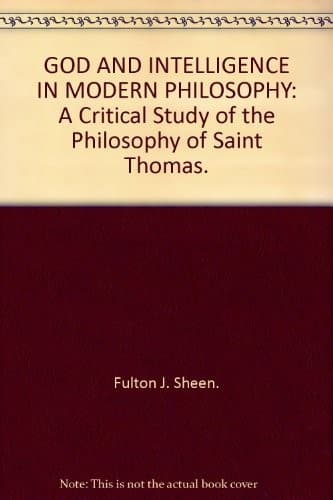 Cover of God and Intelligence in Modern Philosophy