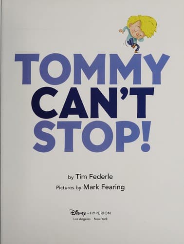 Cover of Tommy Can't Stop!