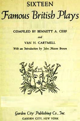 Cover of Sixteen famous British plays