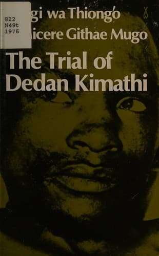 Cover of The trial of Dedan Kimathi