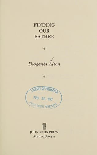 Cover of Finding our father.