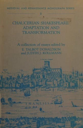 Cover of Chaucerian Shakespeare