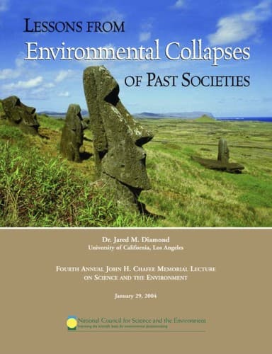Cover of Lessons from environmental collapses of past societies