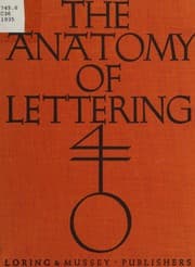 Cover of The anatomy of lettering