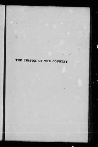 Cover of The Custom of the Country