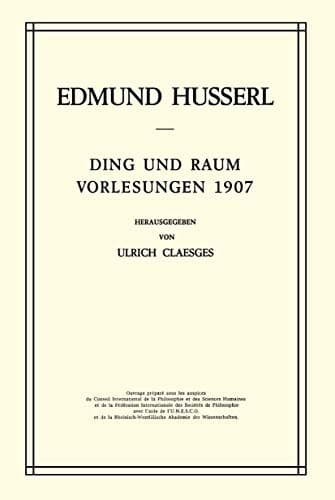Cover of Ding und Raum