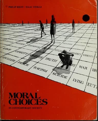 Cover of Moral choices in contemporary society