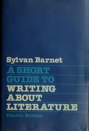 Cover of A short guide to writing about literature