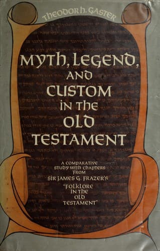 Cover of Myth, Legend and Custom in the Old Testament