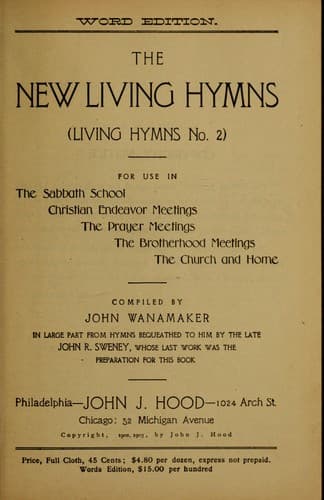 Cover of New living hymns (Living hymns no. 2)