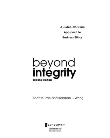 Cover of Beyond Integrity