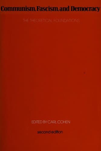 Cover of Communism, fascism and democrary