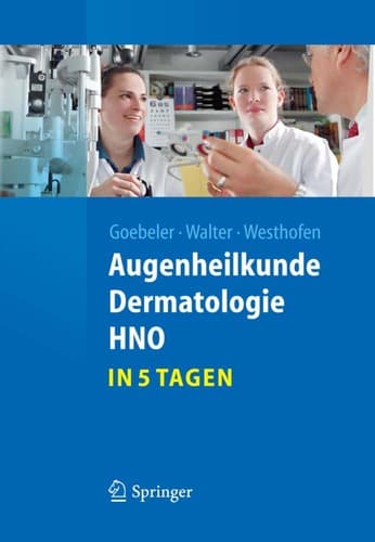 Cover of Augenheilkunde, Dermatologie, HNO