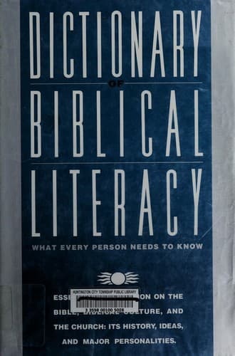 Cover of The dictionary of Biblical literacy