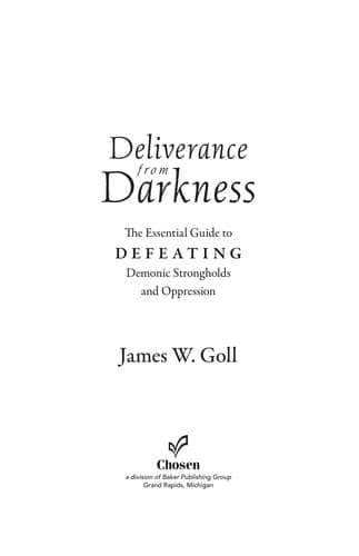 Cover of Deliverance from darkness