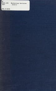 Cover of Marketing decision models