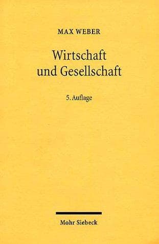 Cover of Wirtschaft und Gesellschaft