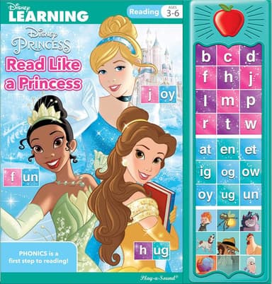 Cover of Disney Princess Read Like a Princess 30-Button Sound Book - PI Kids