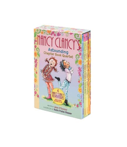 Cover of Nancy Clancy's Astounding Chapter Book Quartet