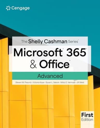 Cover of Shelly Cashman Series� Microsoft� 365� and Office� Advanced, First Edition