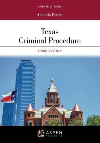 Cover of Texas Criminal Procedure