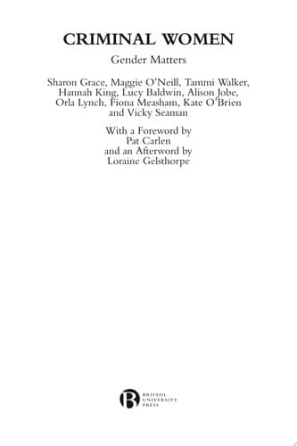 Cover of Criminal Women