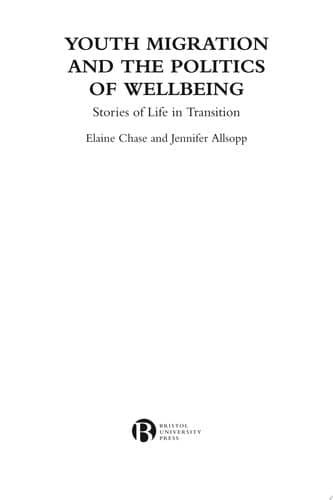 Cover of Youth Migration and the Politics of Wellbeing