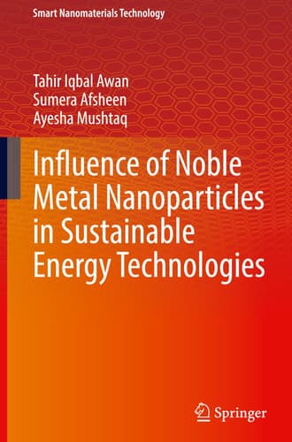 Cover of Influence of Noble Metal Nanoparticles in Sustainable Energy Technologies